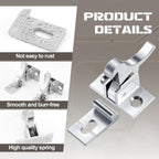 8 Pcs Silver Heavy Duty Cabinet Door Latch