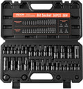 VEVOR Hex Bit Socket Set 36-Piece 1/4" 3/8" 1/2" Drive Hex Bit Sockets