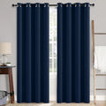 MIULEE 100% Blackout Linen Textured Curtains by MIULEE
