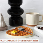 Waffle Spoon Rest for Stove Top Heart Cute Spoon Holder for Kitchen Counter