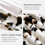Cozy Bliss Cow Print Faux Fur Throw Blanket - Image 6