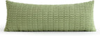 MIULEE Pack of 1 Spring Sage Green Long Body Lumbar Decorative Throw Pillow - Image 6