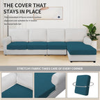 Easy-Going Stretch 4 Pieces Couch Cushion Covers - Image 5