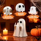 Halloween Ghost Figurine White Decorative Cute Finger Ghost Ornaments
