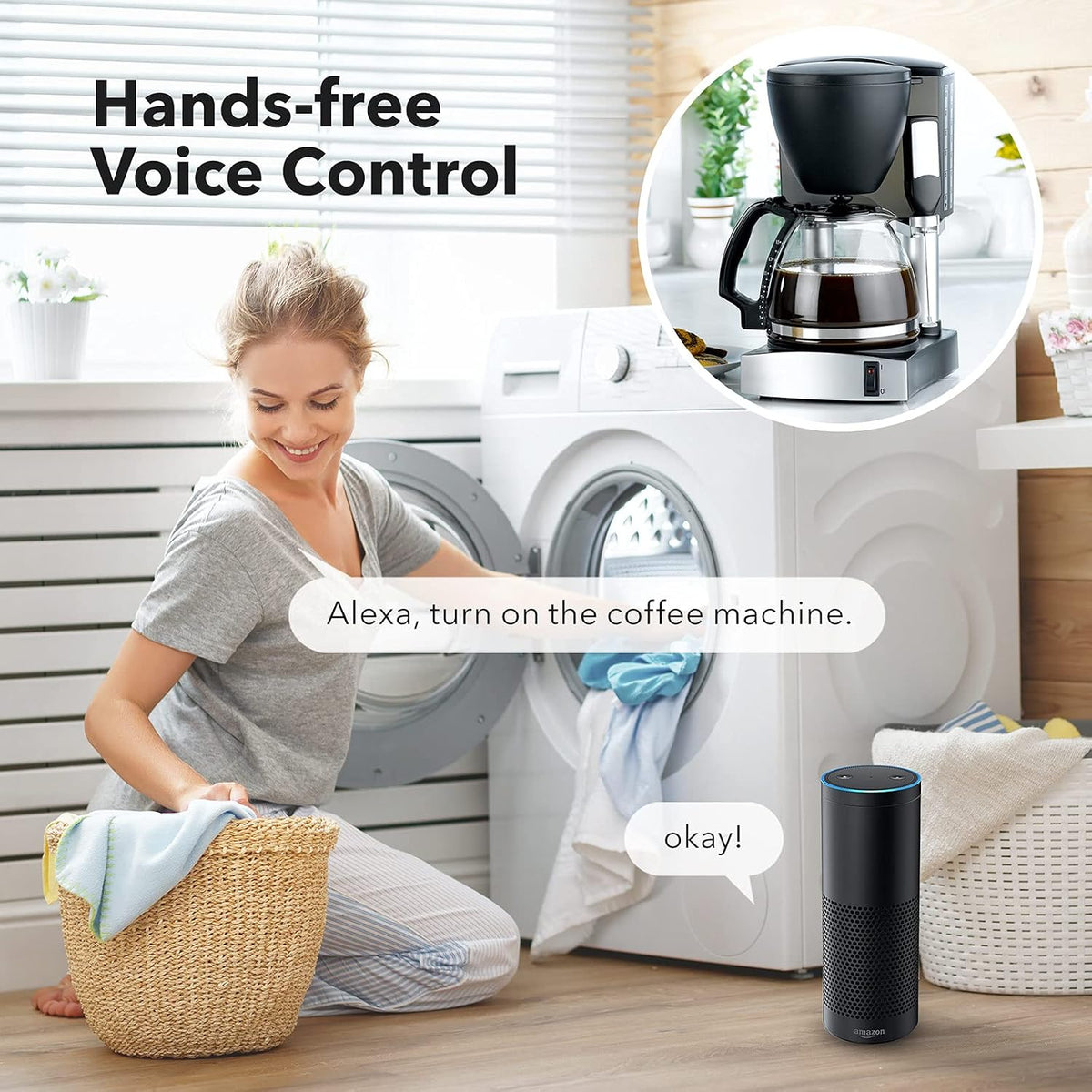 BN-LINK WiFi Heavy Duty Smart Plug Outlet, Work with Smart Life, 2.4G Only