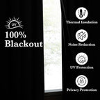 NICETOWN Full Blackout Curtains 96 inch Long - Image 3