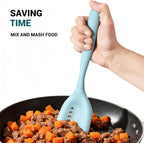 2Pack Meat Chopper Mincing Spatula, Silicone Grinder for Ground Beef