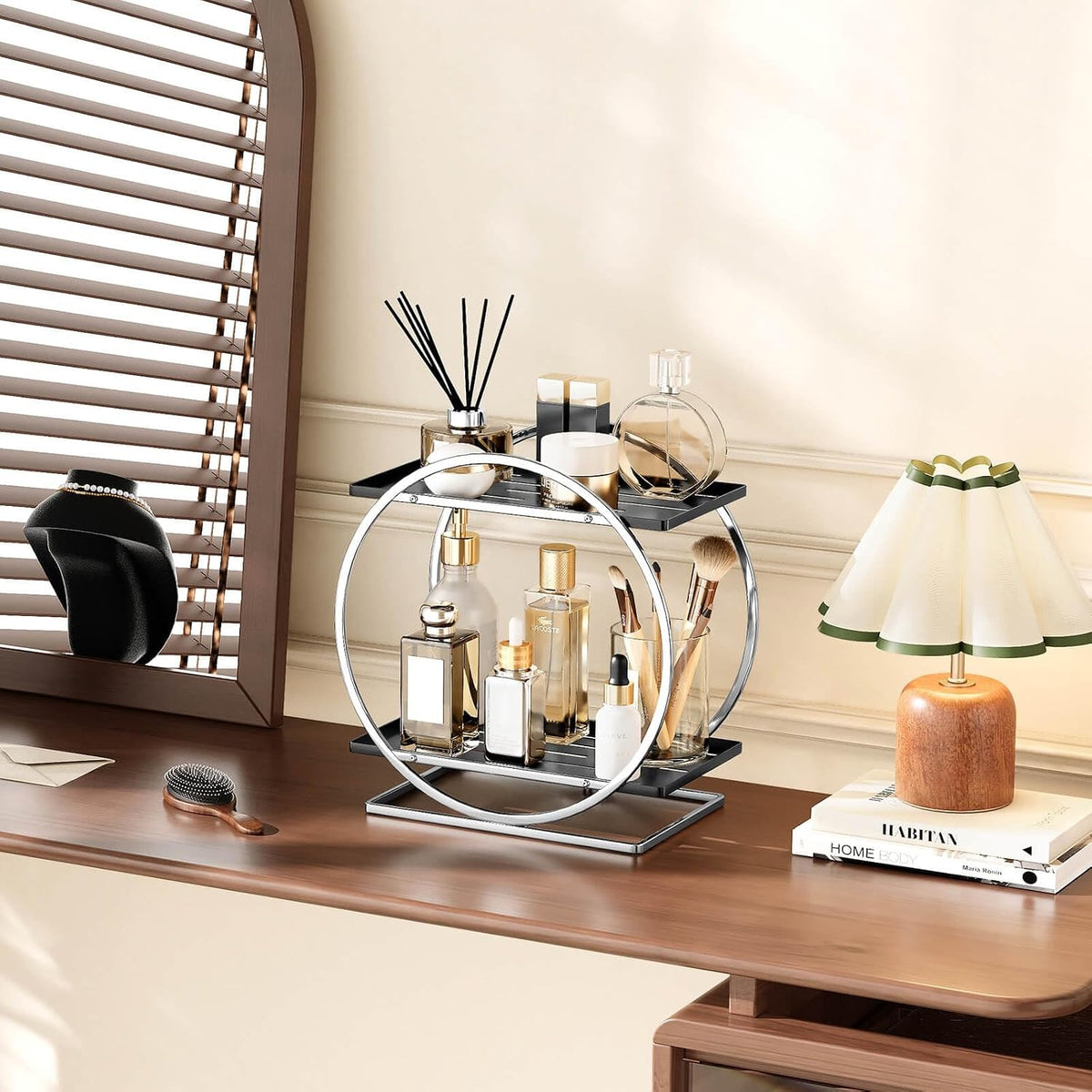 Bathroom Counter Organizer, 2-Tier Perfume Organizer for Dresser