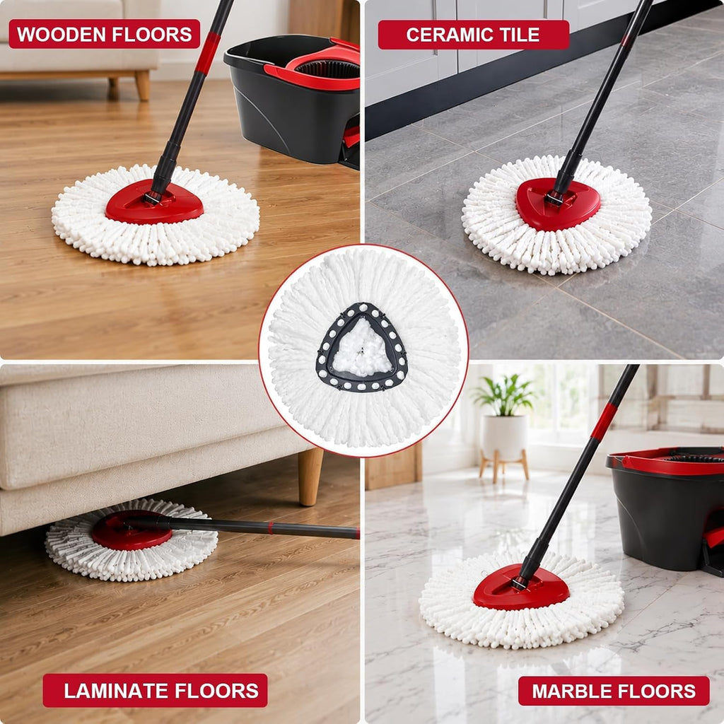 20PCS Mop Head Replacements,Machine Washable, Efficient Pet Hair Removal