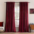 MIULEE Velvet Curtains 90 inches 2 Panels Luxury Blackout Curtains by MIULEE