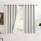 NICETOWN 100% Absolutely Blackout Linen Curtains by NICETOWN
