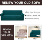 U-NICE HOME Oversized Stretch Loveseat Couch Cover Sofa Covers Washable Sofa - Image 5