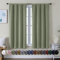 Simplebrand Ava Sage Green Blackout Curtains by Simplebrand