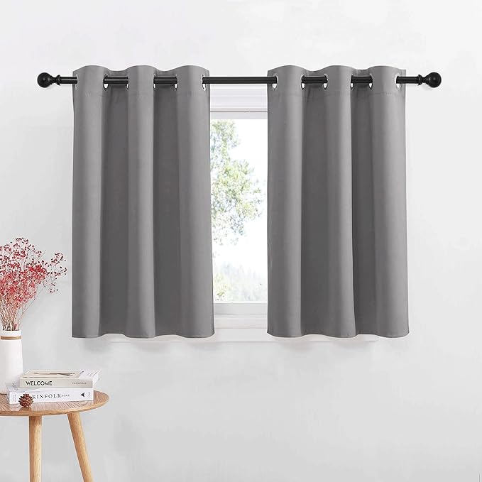 NICETOWN Small Curtain for Half Window, 1 Pair by NICETOWN