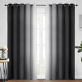 Yakamok Room Darkening Ombre Curtains 84 Inch Length, Light Blocking Grommet by Yakamok