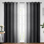 Yakamok Room Darkening Ombre Curtains 84 Inch Length, Light Blocking Grommet by Yakamok