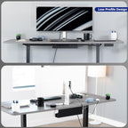 VIVO Extra Deep Under Desk Cable Management Tray, 16.5", Holds 11 lbs