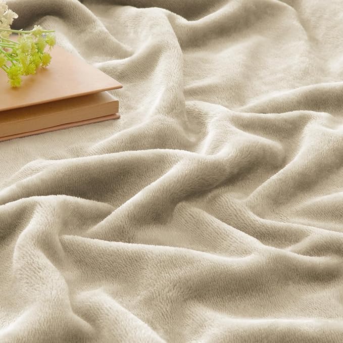 BEDELITE Fleece Blanket Linen Throw Blanket - Image 3