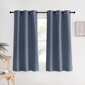 NICETOWN Kitchen Curtains Blackout Curtains & Drapes, Stone Blue, Thermal by NICETOWN
