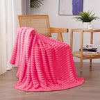 Hot Pink Fleece Throw Blanket 60”×80” - Image 3