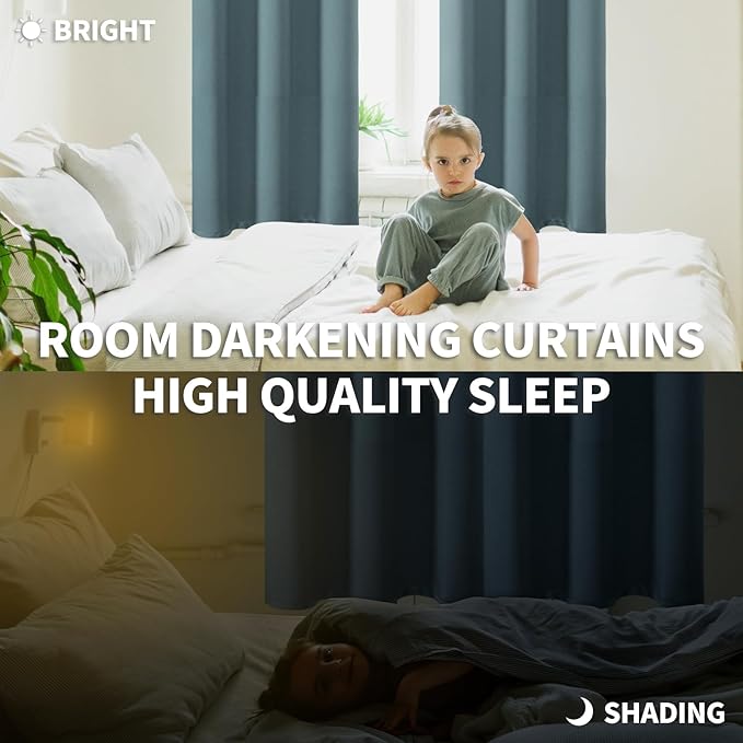 BGment Room Darkening Curtains 45 Inches Long - Image 4
