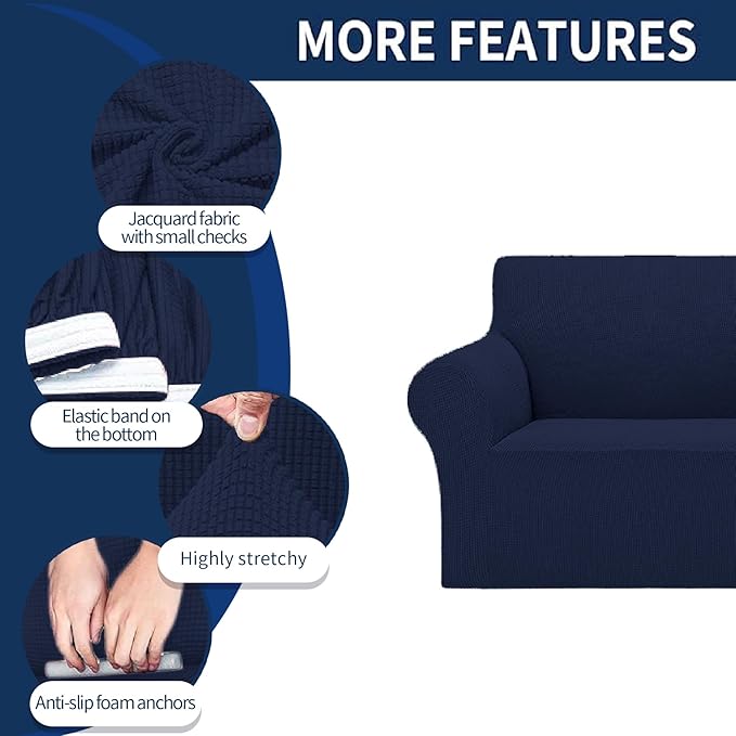 Cupuamon 2026 New Stretch Loveseat Sofa Slipcovers Couch Cover - Image 4