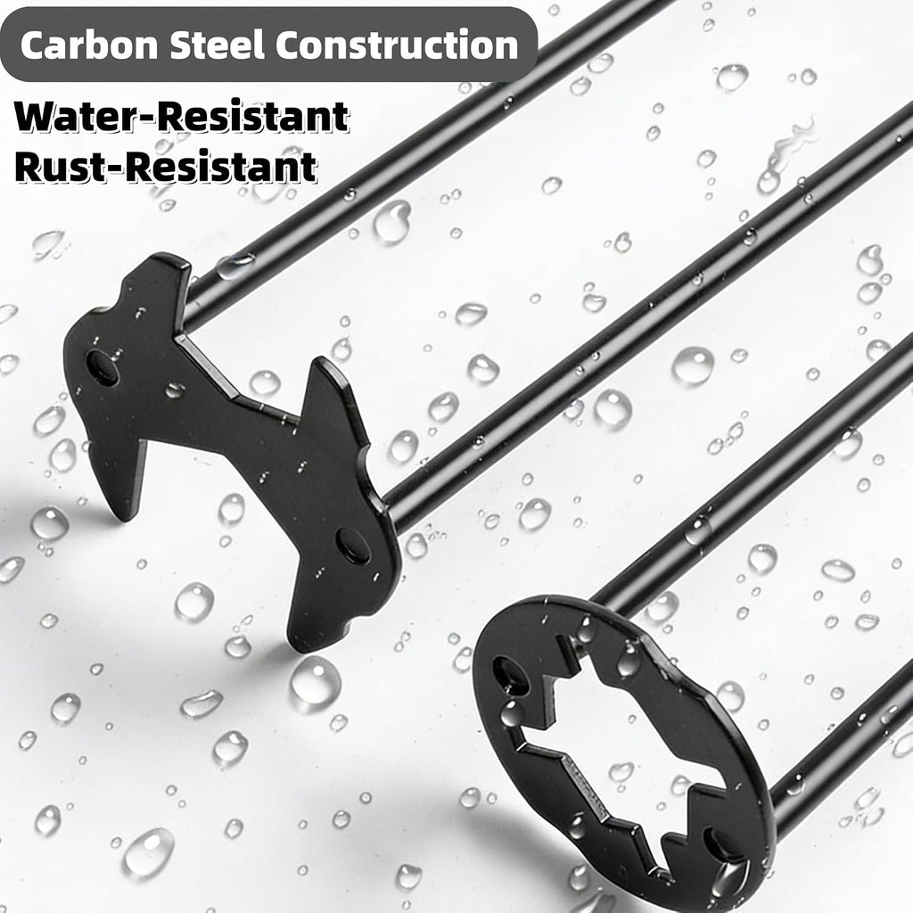 2PCS Multifunctional Basin Wrench Faucet Tool for Tight Space with 11 Sizes