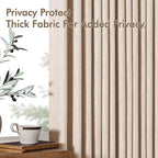 MIULEE Pinch Pleated Thick Linen Curtains 102 Inches Long 2 Panels - Image 7