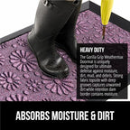 GORILLA GRIP 100% Waterproof All-Season WeatherMAX Doormat, Durable Natural - Image 4