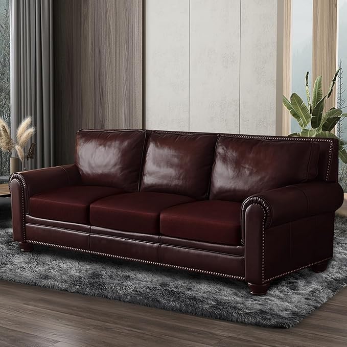 Leather Look Couch Cushion Covers Sofa Seat Slipcovers Sets Couches Furniture - Image 8