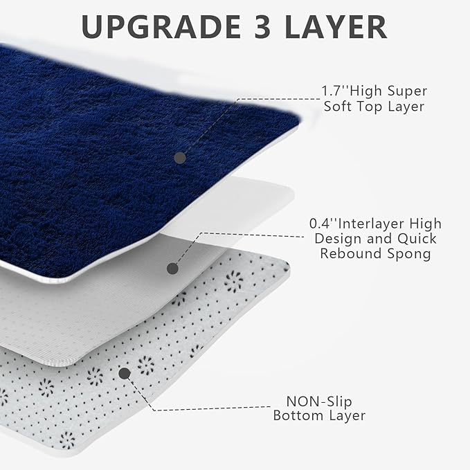 Shag Area Rugs for Bedroom Living Room, 6X9 Ultra Soft Fluffy Area Rugs for Dorm - Image 4
