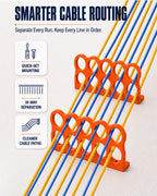 25 Pack Electrical Cable Support Bracket - 10 Hole NM Cable Organizers