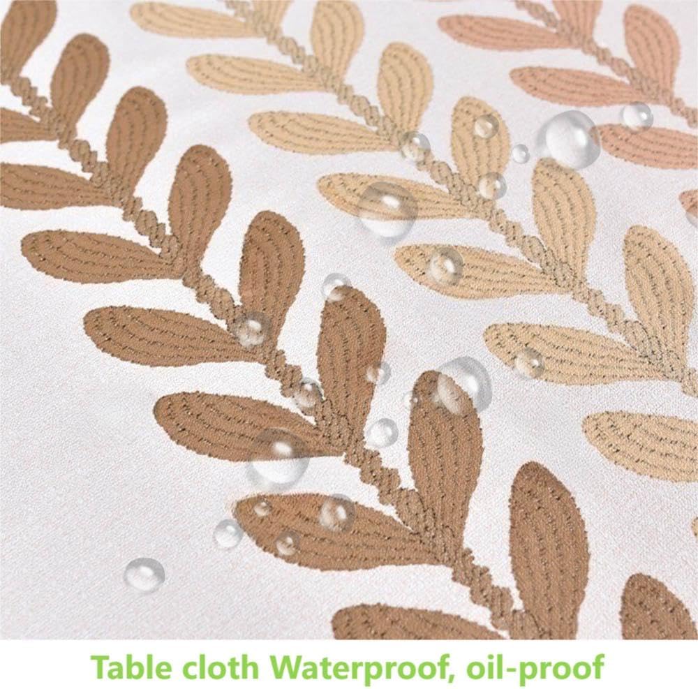 Zobesta Heavy Duty Vinyl Tablecloths for Rectangle Tables 86x55 in Plastic