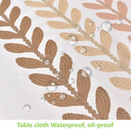 Zobesta Heavy Duty Vinyl Tablecloths for Rectangle Tables 86x55 in Plastic