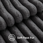 decorUhome Cozy Faux Fur Throw Pillow Covers 16x16 Set of 2 Decorative Soft - Image 3