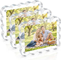 5x7 Acrylic Picture Frame 3 Pack, 10+10mm Magnetic Scalloped Frame