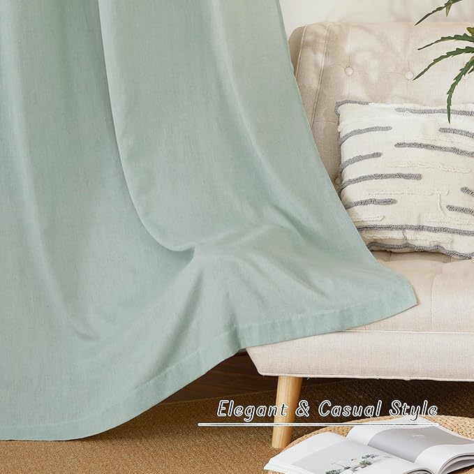 NICETOWN Linen 36 inch Curtains - Image 2