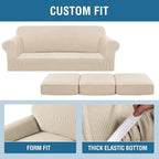 H.VERSAILTEX 4 Piece Stretch Couch Covers - Image 6