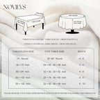 NOVILYS Green Christmas Rectangle Tablecloth with Linen Textured
