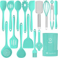 Silicone Kitchen Utensils Set, 16-Piece Silicone Cooking Utensils by Deedro