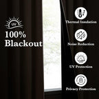NICETOWN 100% Full Blackout Portable Curtains - Image 3