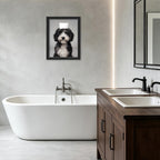 Framed Funny Bathroom Wall Art