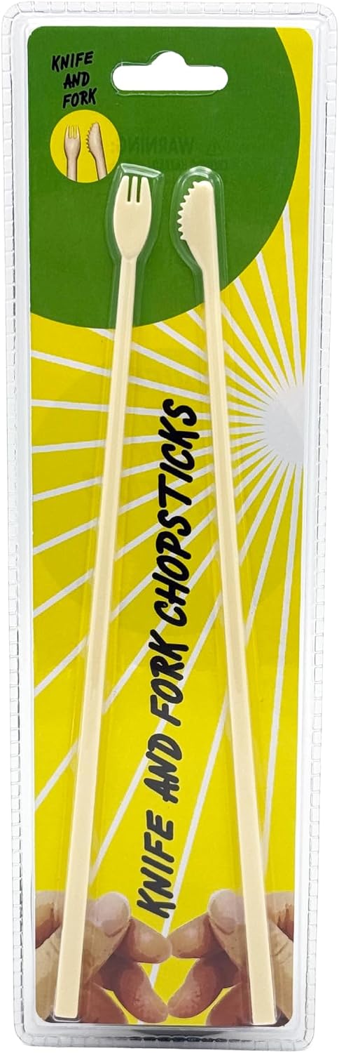 Knife and Fork Novelty Chopsticks - Funny Kitchen Gag Gift