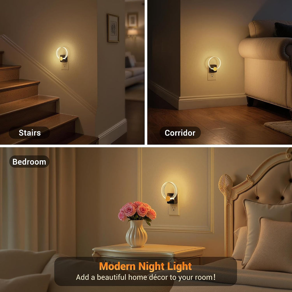 JandCase Night Light, Night Lights Plug into Wall, Dimmable Nightlight