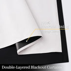 Yakamok 100% Blackout Curtain Panels 84 inches Cold and Light Blocking Drapes - Image 4