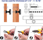 Ravinte Cabinet Knobs Black Square Knobs, Kitchen Drawer Knobs, 5 Pack