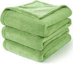 BEDELITE Fleece Blanket Grass Green Throw Blankets - Image 8