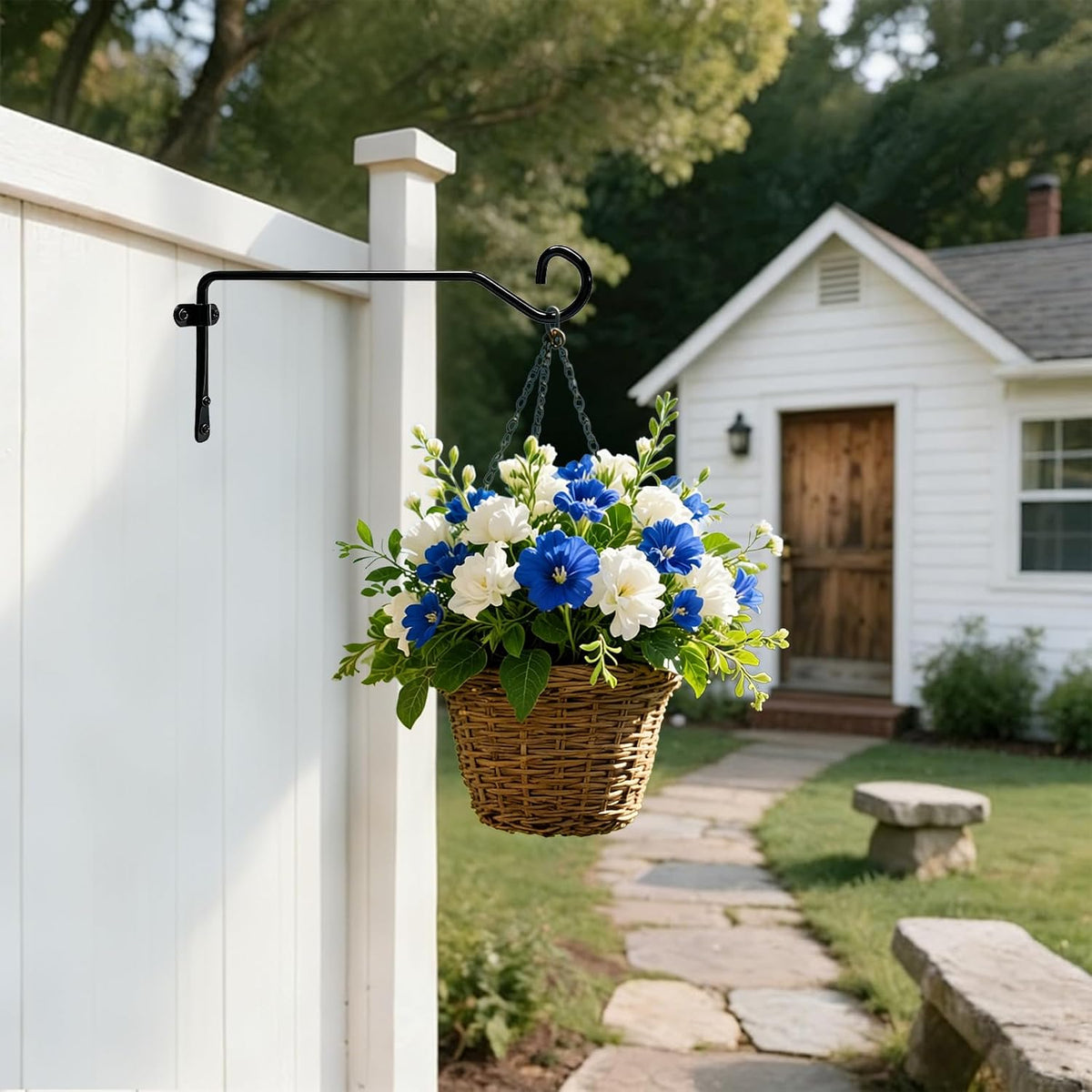 10IN Plant Hangers Outdoor, Metal Wall Mount for Planters & Decor, 2 Pcs