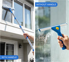 Window Cleaning Kit with Bucket 3 Gallon for Home Outdoor, Blue