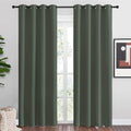 NICETOWN Dark Mallard Blackout Curtains Grommet by NICETOWN